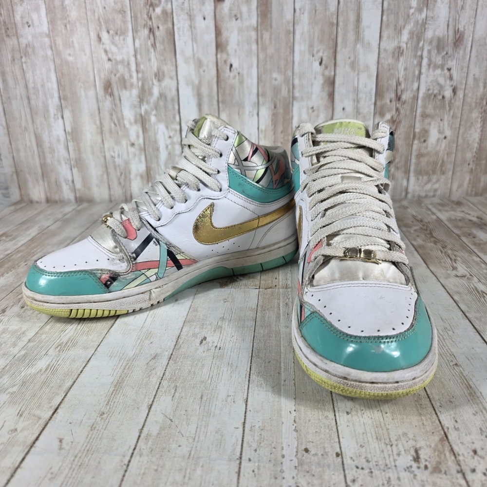 Nike Son of Force Women's Sneakers - White, Gold, Teal, Multicolor - Picture 6 of 9
